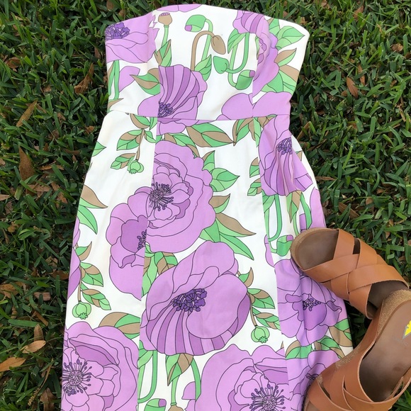 LOFT Dresses & Skirts - Ann Taylor Loft strapless floral print dress
